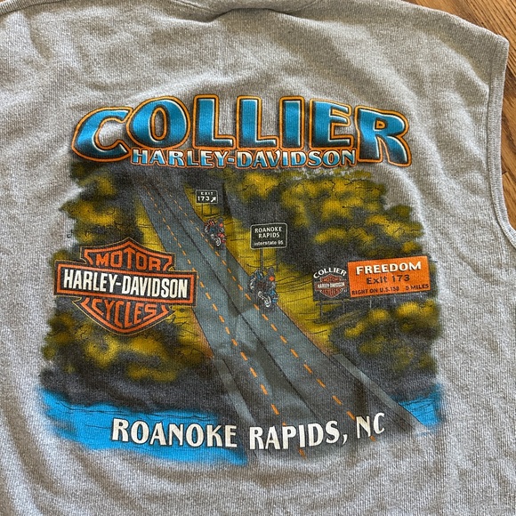 Harley-Davidson Adult Gray Sleeveless Tank Top XL - Picture 5 of 5